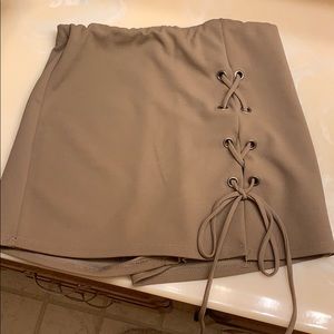 Tan Windsor Skirt
